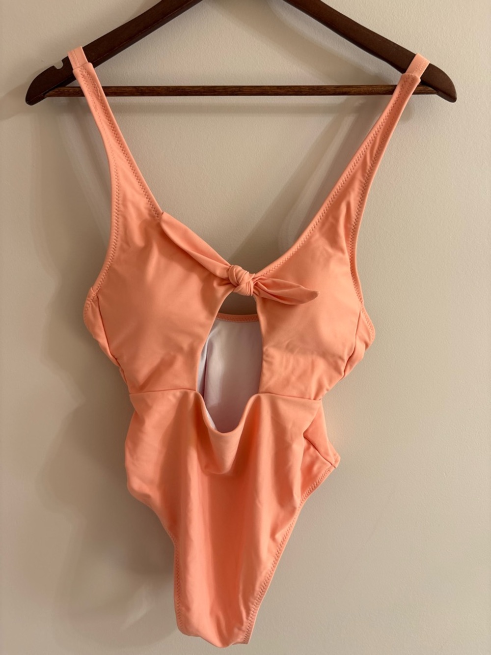 NWT Cupshe One-Piece Swimsuit in Peach Pink - Classic Cut